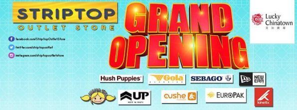 Bargain outlet grand opening.
