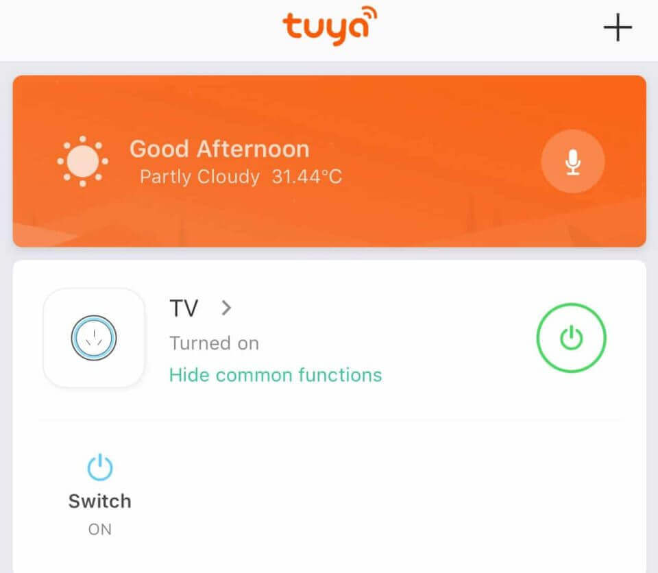 Tuya smart tv app - screenshot featuring smart home automation in the Philippines.