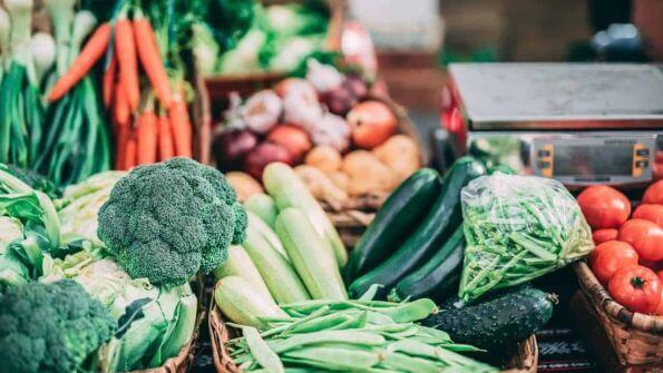 A variety of vegetables are on display at a market in Metro Manila.