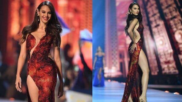 Celebrity designer Mak Tumang reimagines Catriona Gray's iconic 'Mayon' gown for a stunning display at the Miss Philippines pageant.