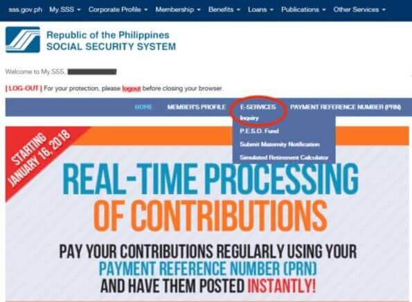 Check SSS Contribution Online.