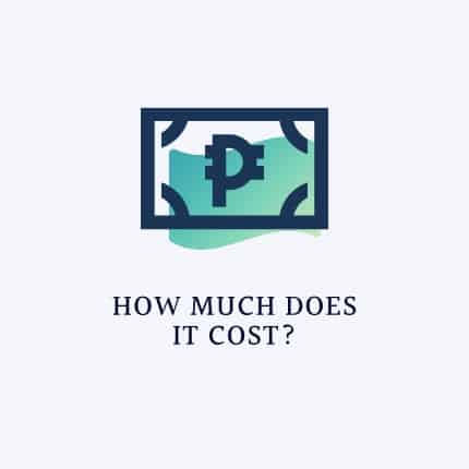 A logo that displays pricing information.