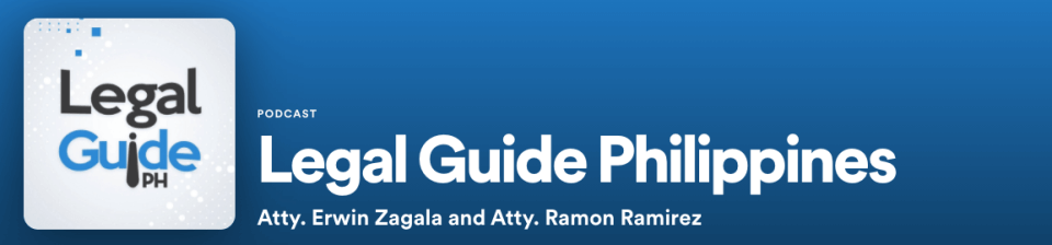 Legal guide Philippines podcast - informative Pinoy podcast.