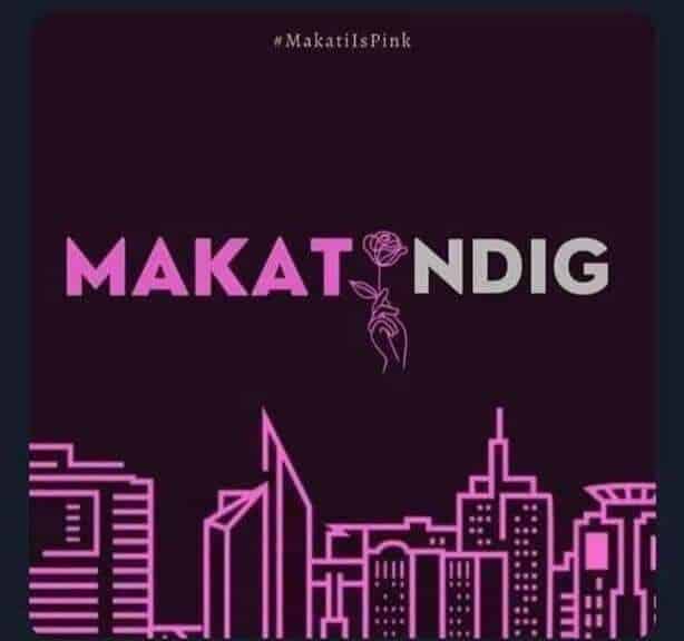Makaton idig logo with a city and Ultimate Kakampink Playlists in the background.