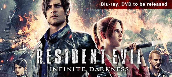 Resident Evil: Infinite Darkness Blu-ray filled with spine-chilling undead encounters.