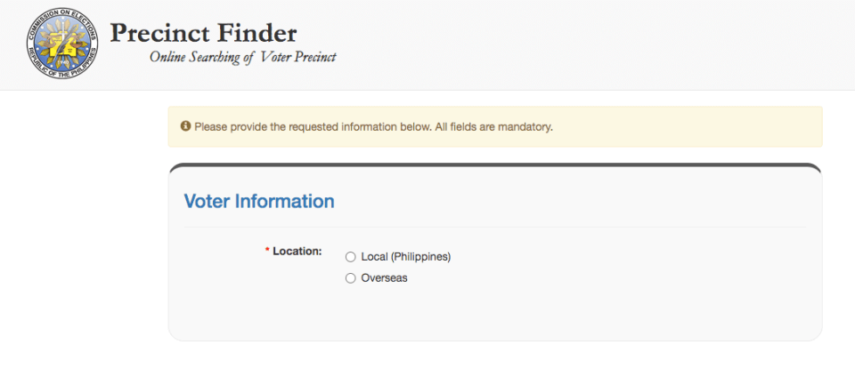 precinct finder locator