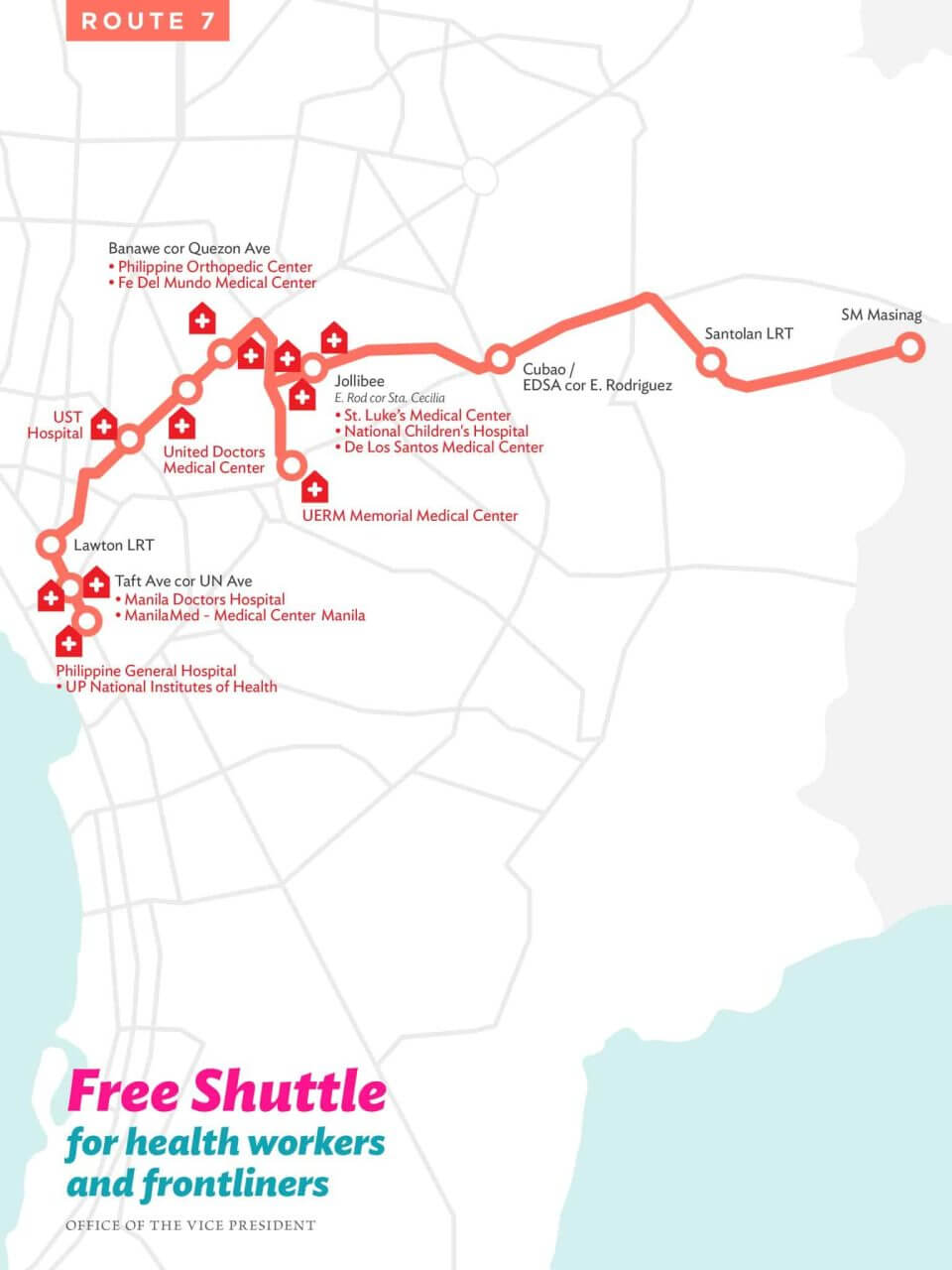 FREE RIDE: Shuttle service for Health workers and front liners