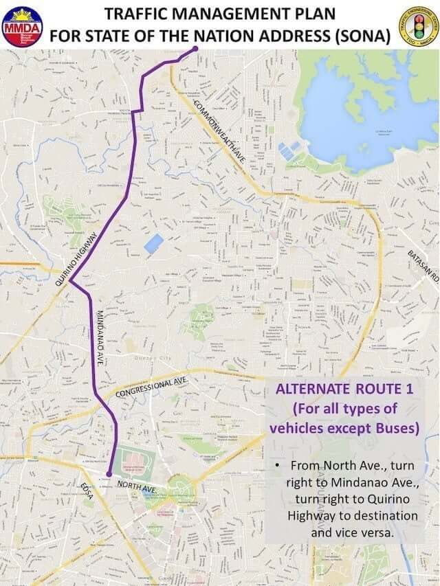 Traffic management plan for state of the action address, SONA transcripts.