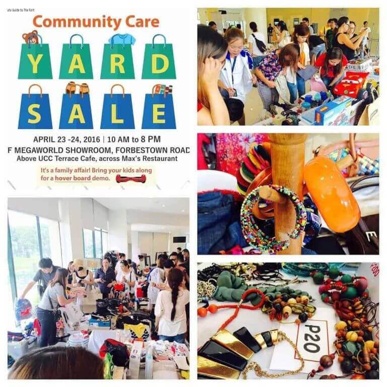 1st day of BGC Community Care YardSale - great finds and buys! #Sulit.
