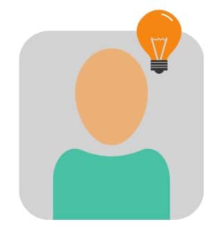 A helpful guide for the Pag-IBIG Salary Loan Application, featuring an icon of a person with a light bulb above his head.