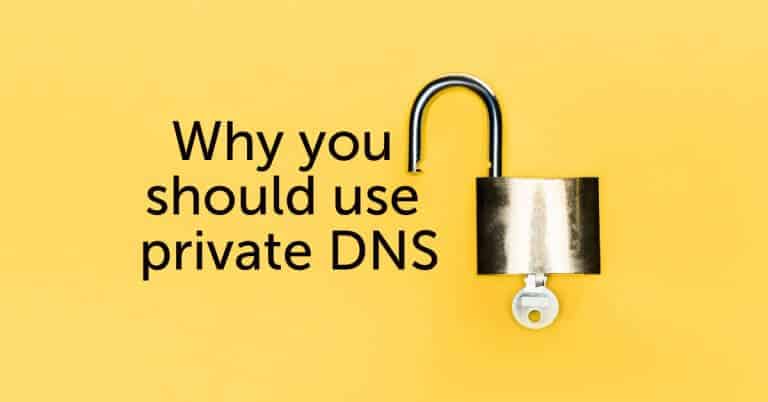 use private DNS for security