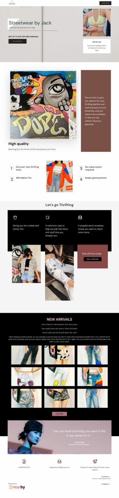 A free website design for small businesses in the Philippines featuring diverse images.