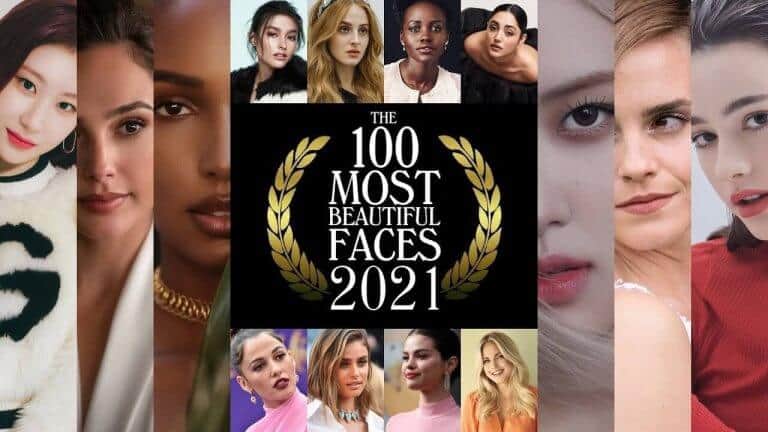 100 most beautiful faces