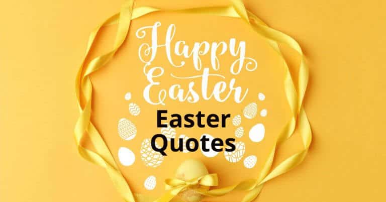 Yellow background, Easter quotes.
