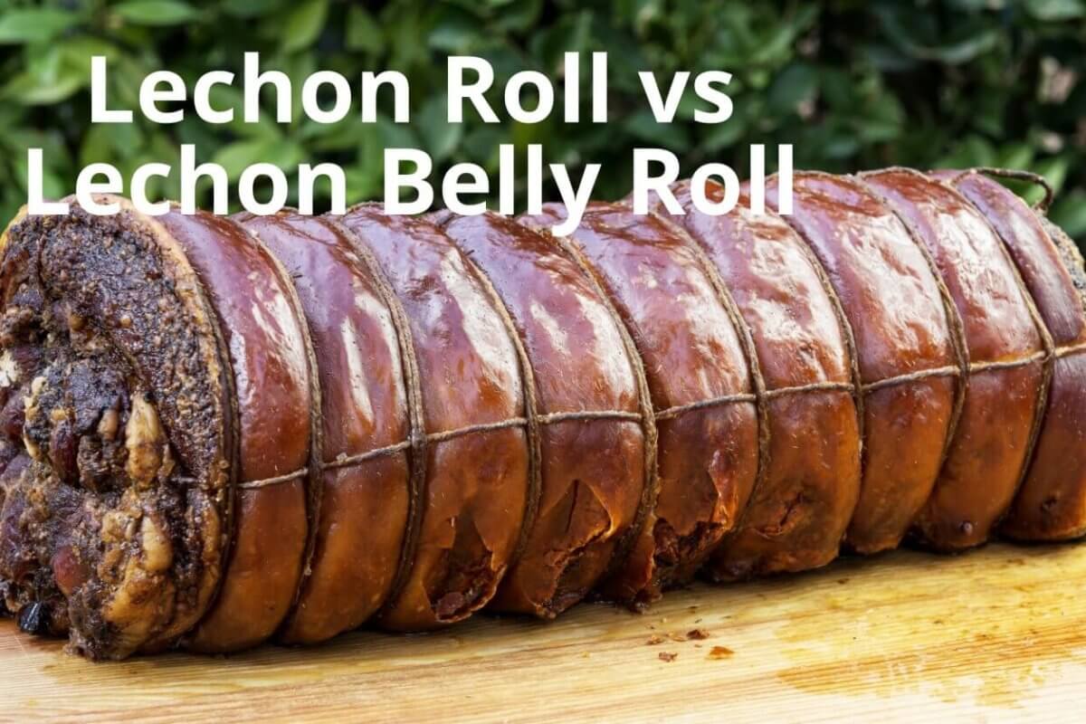 delicious differences: lechon roll vs lechon belly roll.