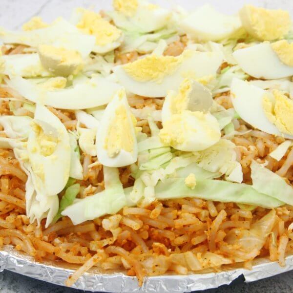 pancit malabon from one of the restaurants in Malabon