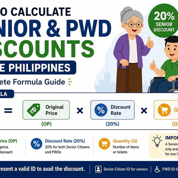 How to Calculate Senior & PWD Discounts in the Philippines: Complete Formula Guide