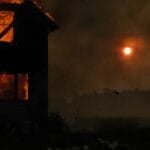 A residential house engulfed in fire, illustrating the property damage risk that fire insurance in the Philippines is meant to cover