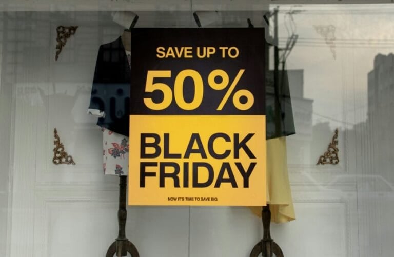 Black Friday sale discount graphic showing up to 50% off, representing Black Friday shopping promotions in the Philippines