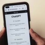 Is a ChatGPT Plus, Gemini, or Claude Pro Subscription Worth It in the Philippines? (2026 Price & Account-Sharing Guide) ChatGPT's website open on a smartphone screen, the kind of AI chatbot subscription Filipino users are weighing whether to pay for in 2026